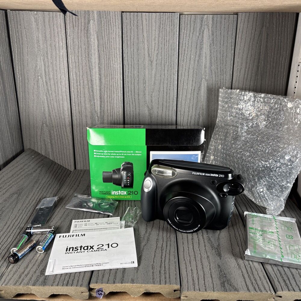 Fujifilm Instax 210 Instant Film Camera New In Box + Open Box (Power Tested)